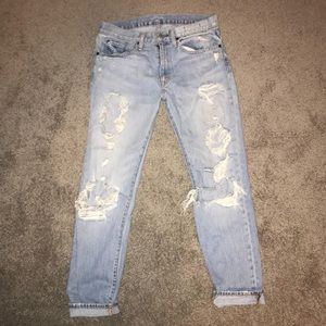 Ralph Lauren ripped boyfriend jeans